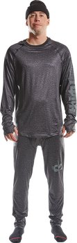 Bielizna ThirtyTwo Ridelite Longsleeve (black/print)